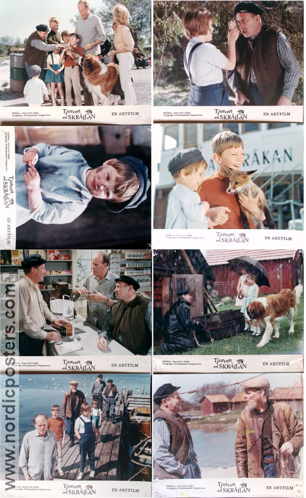 Tjorven och Skrållan 1965 lobby card set Maria Johansson Torsten Lilliecrona Bengt Eklund Louise Edlind Olle Hellbom Find more: Saltkråkan Writer: Astrid Lindgren