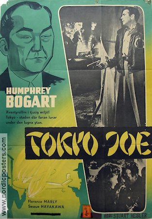Tokyo Joe 1949 movie poster Humphrey Bogart Alexander Knox Florence Marly Stuart Heisler Film Noir
