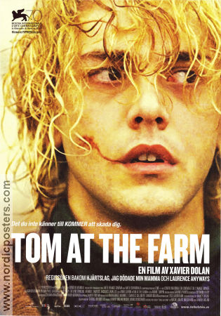 Tom a la ferme 2013 movie poster Pierre-Yves Cardinal Lise Roy Evelyne Brochu Xavier Dolan