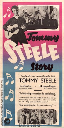 The Tommy Steele Story 1957 movie poster Tommy Steele Humphrey Lyttelton Gerard Bryant Instruments Rock and pop
