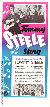 The Tommy Steele Story 1957 movie poster Tommy Steele Humphrey Lyttelton Chas McDevitt Gerard Bryant Instruments Rock and pop