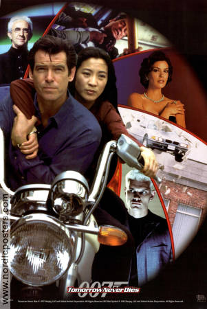 Tomorrow Never Dies 1997 movie poster Pierce Brosnan Jonathan Pryce Michelle Yeoh Roger Spottiswoode