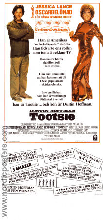 Tootsie 1982 movie poster Dustin Hoffman Jessica Lange Teri Garr Sydney Pollack