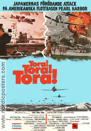 Tora! Tora! Tora! 1970 movie poster Martin Balsam Jason Robards Joseph Cotten Richard Fleischer War Planes