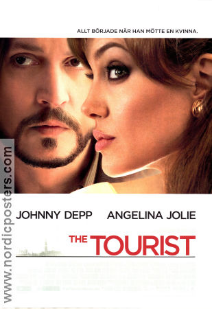 The Tourist 2010 poster Johnny Depp Angelina Jolie Paul bettany Florian Henckel