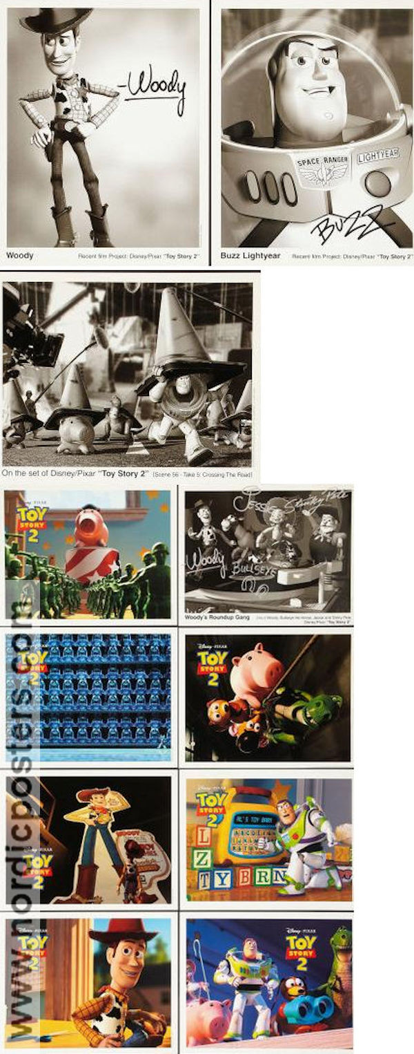 Toy Story 2 1999 lobby card set Tom Hanks John Lasseter Animation Production: Pixar