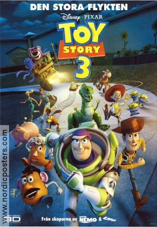 Toy Story 3 2010 movie poster Tom Hanks Lee Unkrich Production: Pixar 3-D