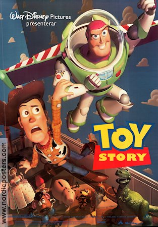 Toy Story 1995 poster Tom Hanks John Lasseter Filmbolag: Pixar