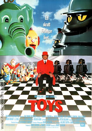 Toys 1992 movie poster Robin Williams Michael Gambon Joan Cusack Barry Levinson