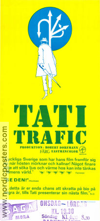 Trafic 1971 movie poster Marcel Fraval Honoré Bostel Francois Maisongrosse Jacques Tati Cars and racing