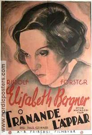 Der Träumende Mund 1932 poster Elisabeth Bergner Paul Czinner