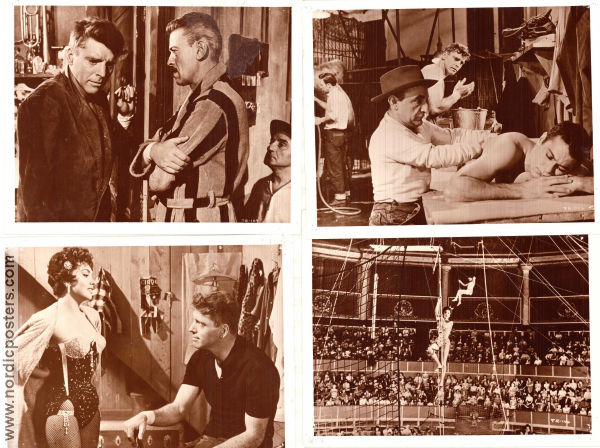 Trapets 1956 filmfotos Burt Lancaster Tony Curtis Gina Lollobrigida Carol Reed Cirkus