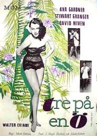 The Little Hut 1957 movie poster Ava Gardner David Niven Stewart Granger Mark Robson Ladies