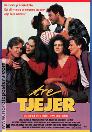 Tre tjejer 1988 poster Annabeth Gish Julia Roberts Matt Damon Donald Petrie