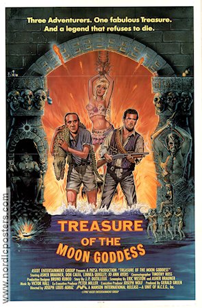 Treasure of the Moon Goddess 1987 movie poster Asher Brauner Don Calfa Linnea Quigley José Luis Agraz