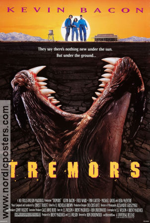 Tremors 1990 poster Kevin Bacon Fred Ward Finn Carter Ron Underwood