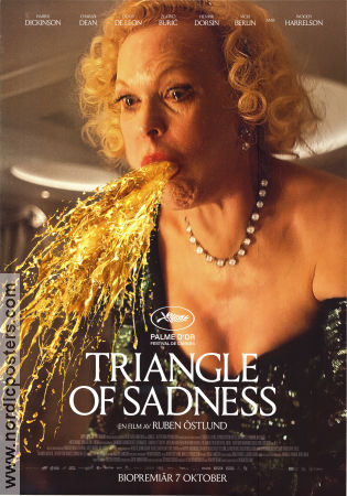 Triangle of Sadness 2022 movie poster Thobias Thorwid Harris Dickinson Charlbi Dean Ruben Östlund