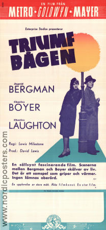 Arch of Triumph 1948 movie poster Ingrid Bergman Charles Boyer Charles Laughton Lewis Milestone