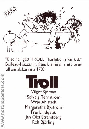 Troll 1971 poster Solveig Ternström Vilgot Sjöman