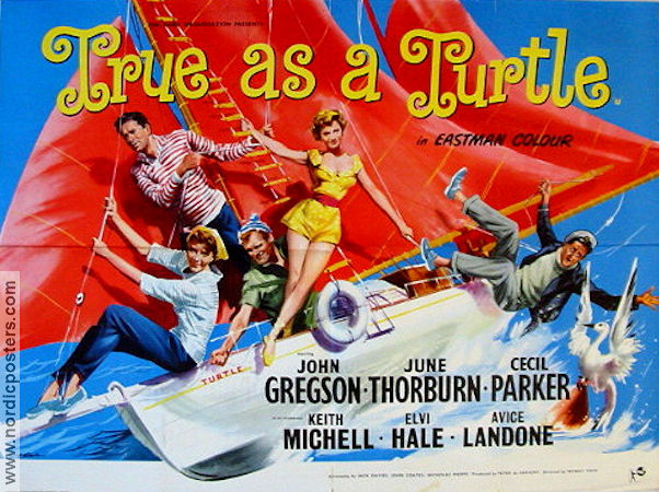 True as a Turtle 1957 movie poster John Gregson Ships and navy