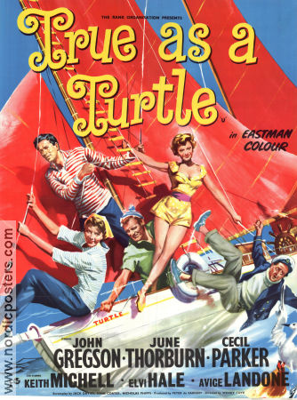 True as a Turtle 1957 movie poster John Gregson Cecil Parker Wendy Toye