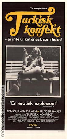 Turks fruit 1973 movie poster Monique van de Ven Rutger Hauer Jan Wolkers Paul Verhoeven Country: Netherlands