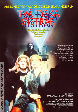 Die bleierne Zeit 1981 movie poster Barbara Sukowa Jutta Lampe Rüdiger Vogler Margarethe von Trotta