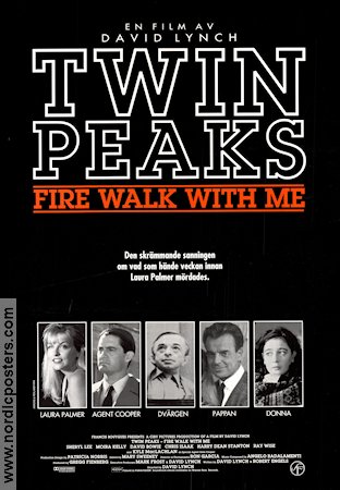 Twin Peaks Fire Walk with Me 1992 movie poster Kyle MacLachlan Sheryl Lee David Lynch From TV