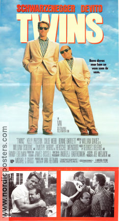 Twins 1988 movie poster Arnold Schwarzenegger Danny de Vito Kelly Preston Ivan Reitman