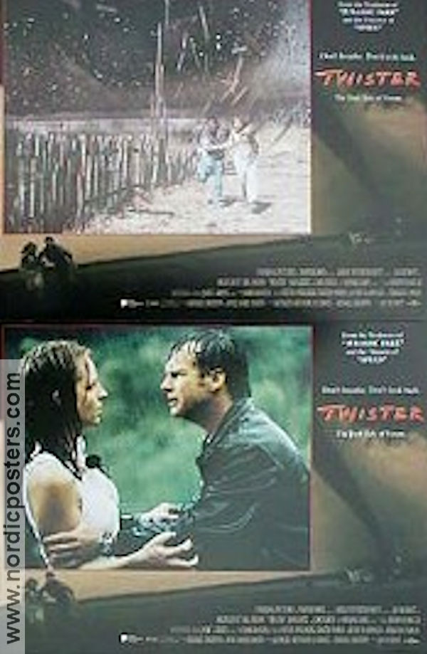 Twister 1996 lobby card set Helen Hunt Bill Paxton Cary Elwes Jan de Bont