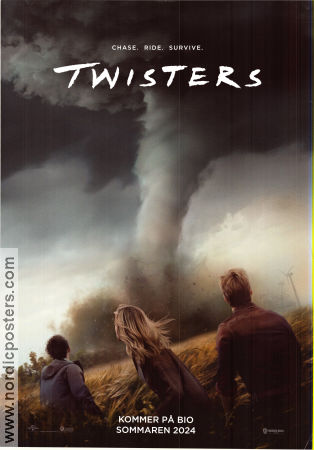 Twisters 2024 movie poster Daisy Edgar-Jones Glen Powell Anthony Ramos Lee Isaac Chung