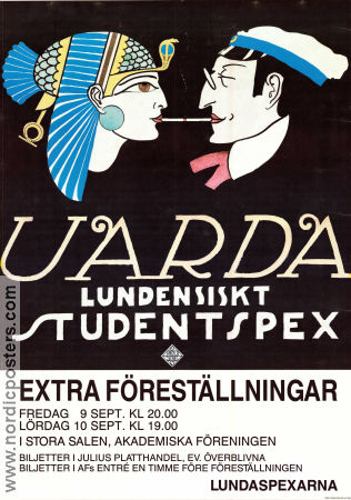 Uarda Lundensiskt studentspex 1983 poster Find more: Lundakarnevalen Find more: Skåne