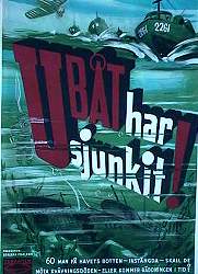 Ubåt har sjunkit 1950 movie poster Francesco de Robertis Ships and navy War