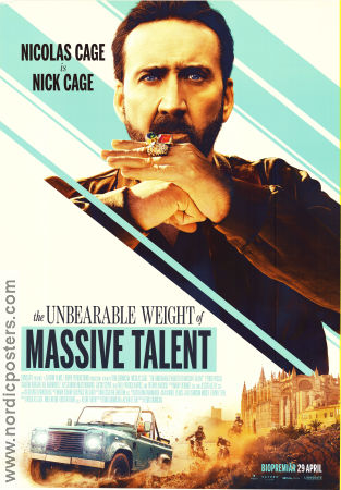 The Unbearable Weight of Massive Talent 2022 movie poster Nicolas Cage Pedro Pascal Tiffany Haddish Tom Gormican