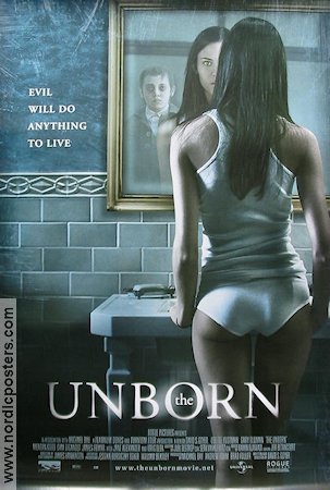 The Unborn 2009 movie poster Odette Yustman Gary Oldman Cam Gigandet David S Goyer Kids