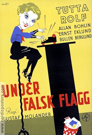 Under falsk flagg 1935 movie poster Tutta Rolf