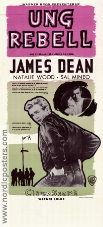 Rebel Without a Cause 1955 movie poster James Dean Natalie Wood Sal Mineo Nicholas Ray Gangs