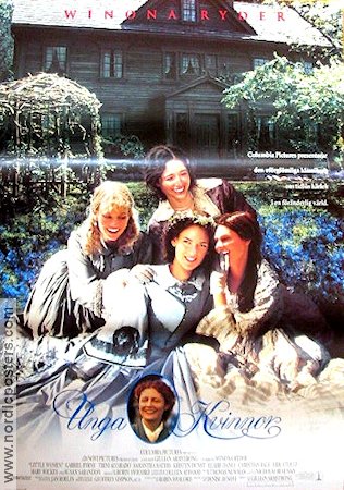 Little Women 1994 movie poster Susan Sarandon Winona Ryder Kirsten Dunst Gabriel Byrne Christian Bale Gillian Armstrong Romance