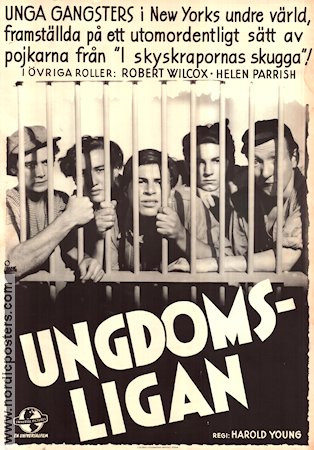 Ungdomsligan 1938 poster Robert Wilcox Helen Parrish Marjorie Main Harold Young Poliser