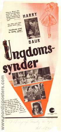 Ungdomssynder 1941 poster Harry Baur Lise Delamare Monique Joyce Maurice Tourneur