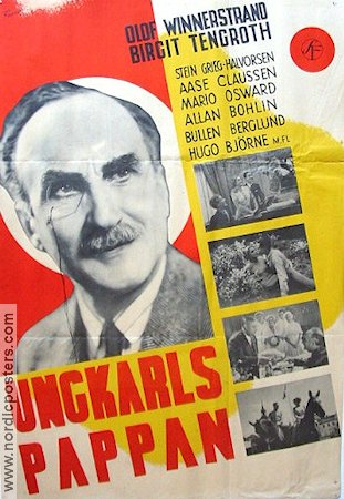 Ungkarlspappan 1935 movie poster Olof Winnerstrand