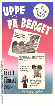 Uppe på berget 1951 poster Abbott and Costello Bud Abbott Lou Costello Dorothy Shay Charles Lamont Berg