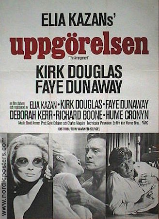 The Arrangement 1969 movie poster Kirk Douglas Faye Dunaway Deborah Kerr