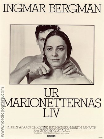 From the Life of the Marionettes 1980 movie poster Robert Atzorn Christine Buchegger Martin Benrath Ingmar Bergman From TV