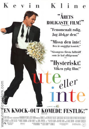 Ute eller inte 1997 poster Kevin Kline Joan Cusack Tom Selleck Frank Oz