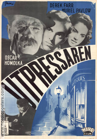 The Shop at Sly Corner 1947 movie poster Oscar Homolka Derek Farr Muriel Pavlow George King Film Noir Police and thieves