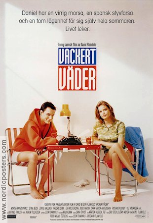 Vackert väder 1996 movie poster Stina Beck David Flamholc