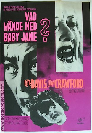 What Ever Happened to Baby Jane 1963 movie poster Bette Davis Joan Crawford