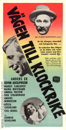 Vägen till klockrike 1953 poster Anders Ek Edvin Adolphson Margit Carlqvist Gunnar Skoglund Text: Harry Martinsson