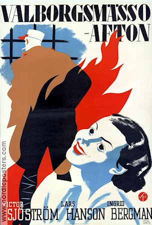 Valborgsmässoafton 1935 movie poster Ingrid Bergman Lars Hanson